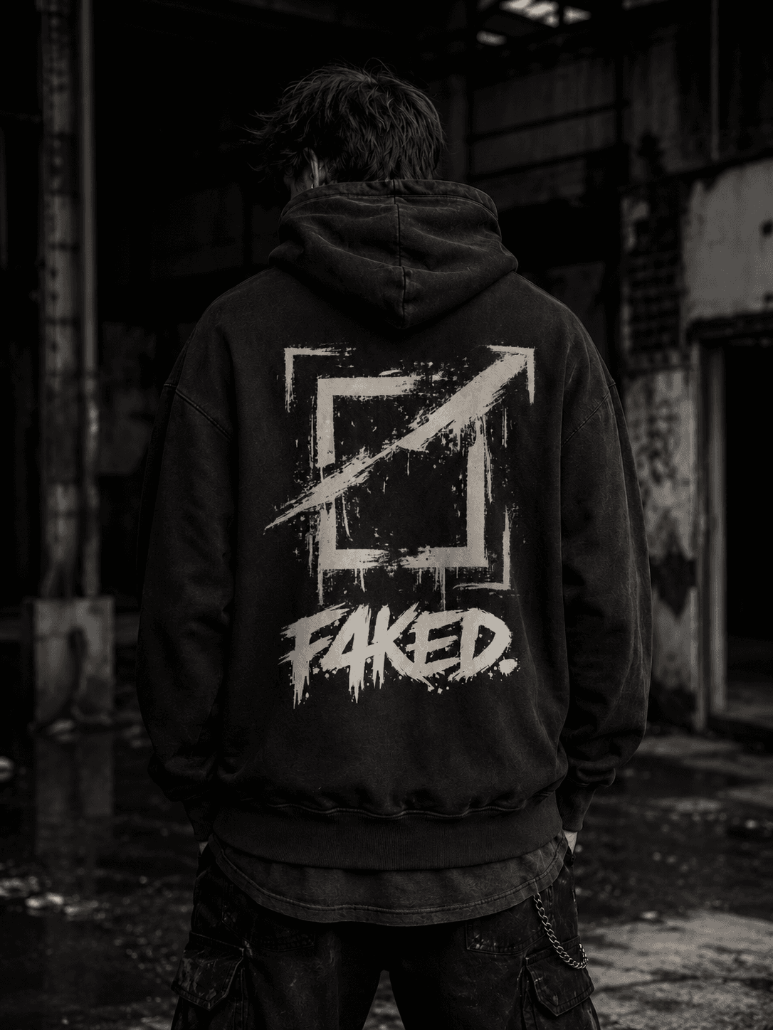 Circle-X hoodie worn